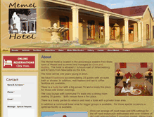 Tablet Screenshot of memelhotel.co.za